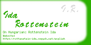 ida rottenstein business card